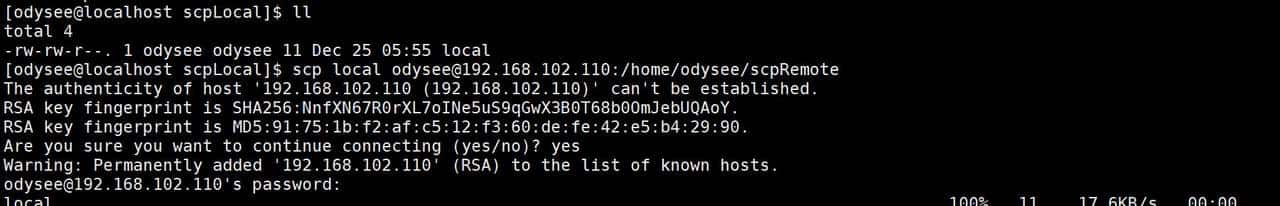 谈一谈在linux中实用性较强的scp命令，附有案例