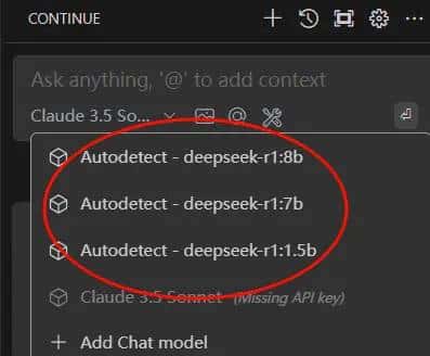 ollama + deepseek-r1 + vscode + continue + pageassist + openwebuilite 搭建本地和公用的ai功能