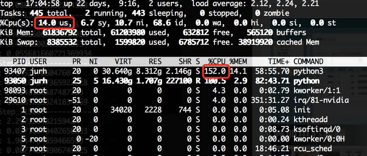 Linux服务器内存、CPU、显卡、硬盘使用情况查看