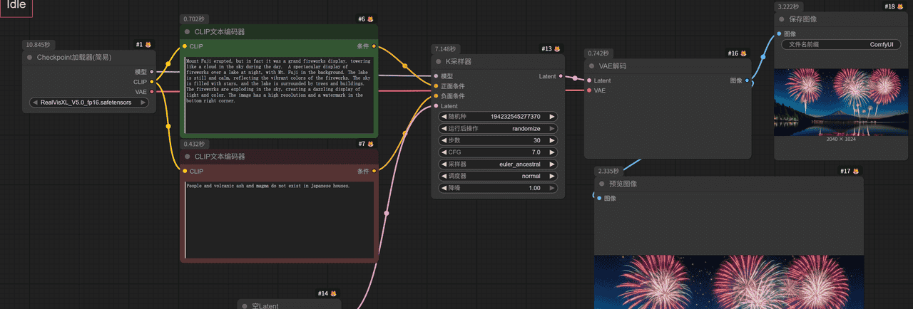 【AI学习-comfyUI学习-文生图-各个部分学习-第一步】