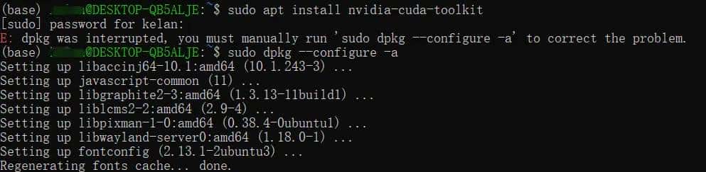 Windows10/11 WSL2 ubuntu安装nvidia-cuda驱动