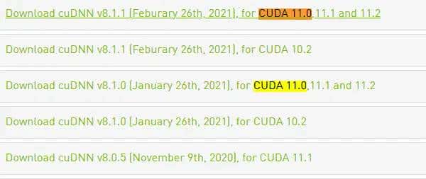 Ubuntu18.04安装CUDA11.0和cudnn8.1.1