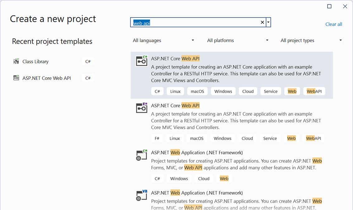 使用 ASP.NET Core 构建 Web API:2 我们的第一个 Web API 项目