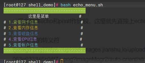 shell入门2-echo输出