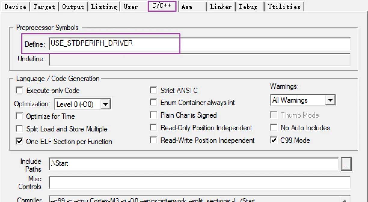 01使用keil5创建stm32工程文件