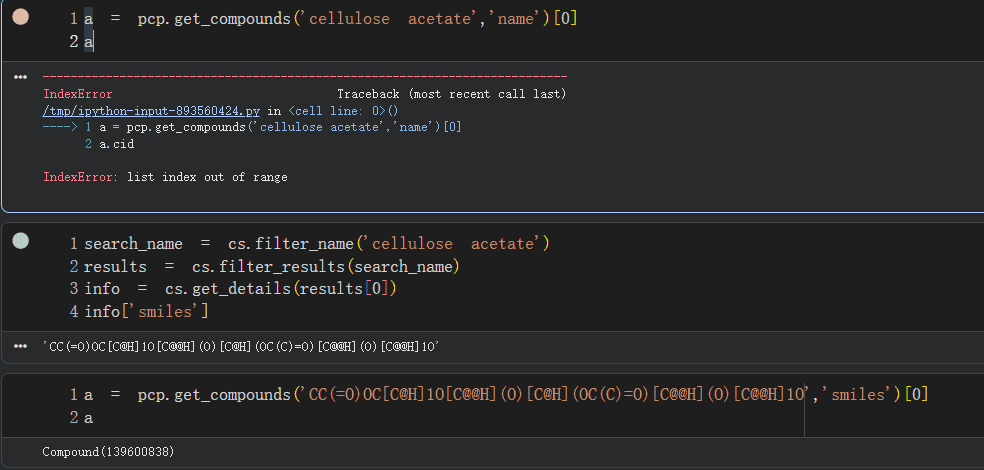 【ChemSpider、NCI Chemical Identifier Resolver解决有机分子名称因不规范而无法获得cid的问题】