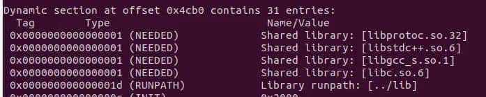 修改rpath解决linux(ubuntu)运行 cannot open shared object file