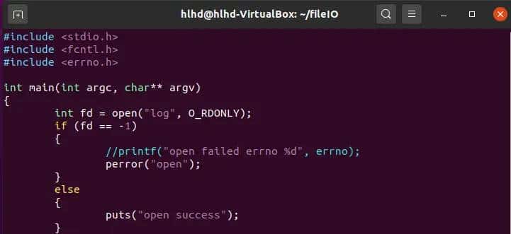 Linux系统编程(open, read, write)