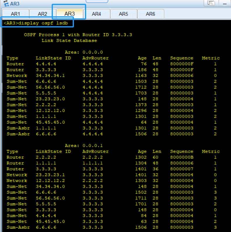 配置OSPF基本功能配置