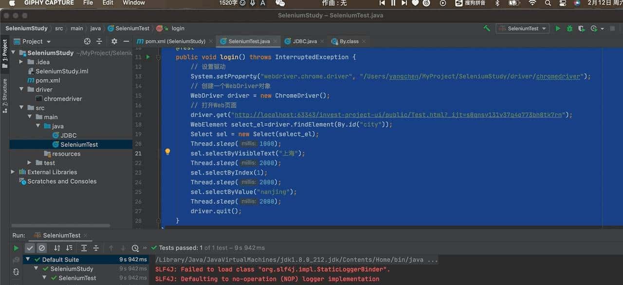 Web selenium自动化(Java版本)