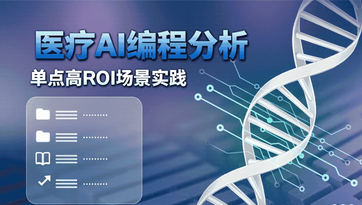 单点高ROI场景医疗AI编程分析与实践