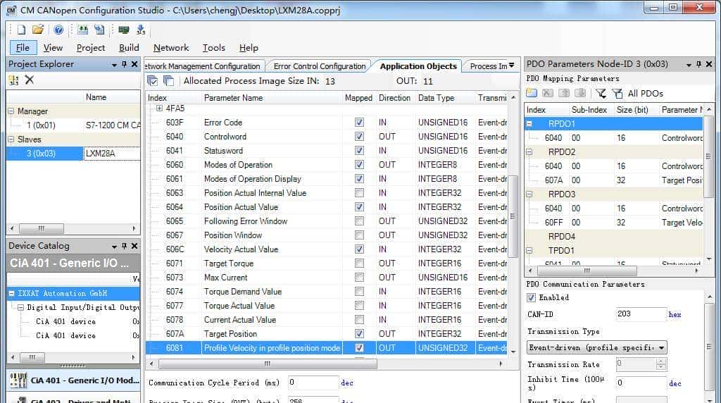 CANopen模块实现S7-1200 PLC同LXM28A伺服驱动器的通讯