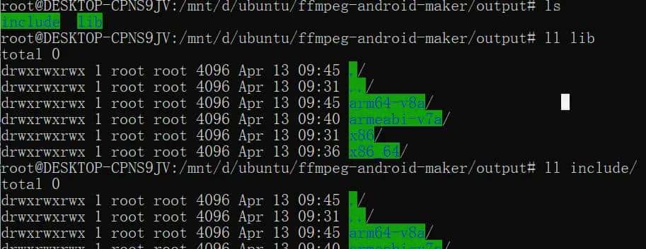 Win10+WSL环境下编译FFmpeg(for Android)