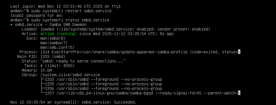【Linux】Ubuntu 配置 samba 服务