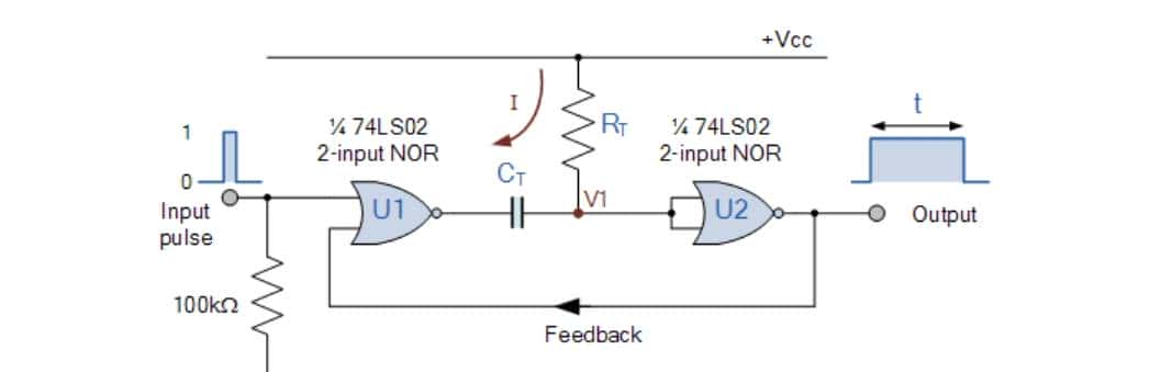【电路笔记】-单稳态多谐振荡器