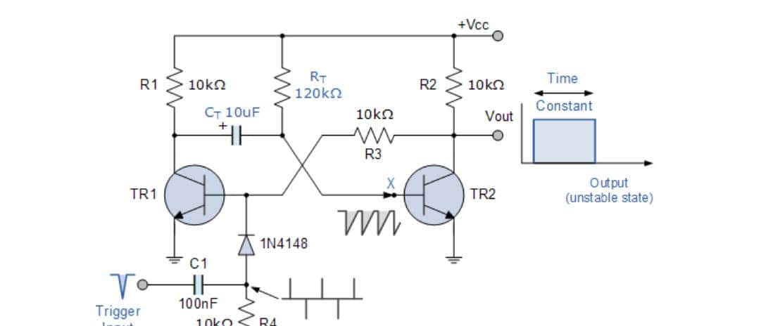 【电路笔记】-单稳态多谐振荡器