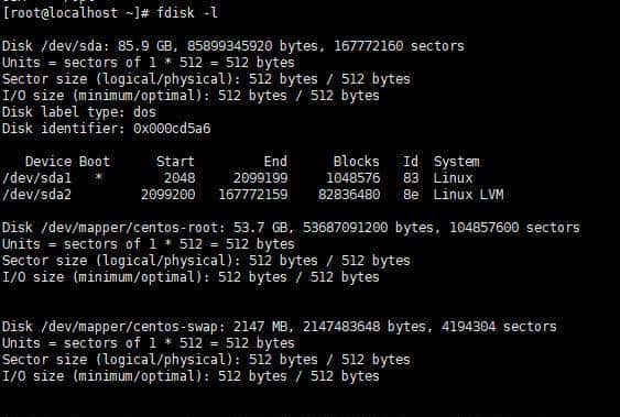 linux磁盘管理相关命令