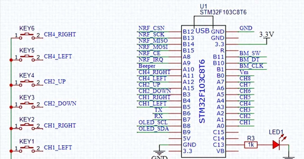 STM32F103C8T6标准库函数实现多按键检测 | 状态机短按、长按识别