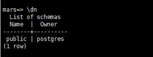 理解PostgreSQL的模式、表、空间、用户间的关系