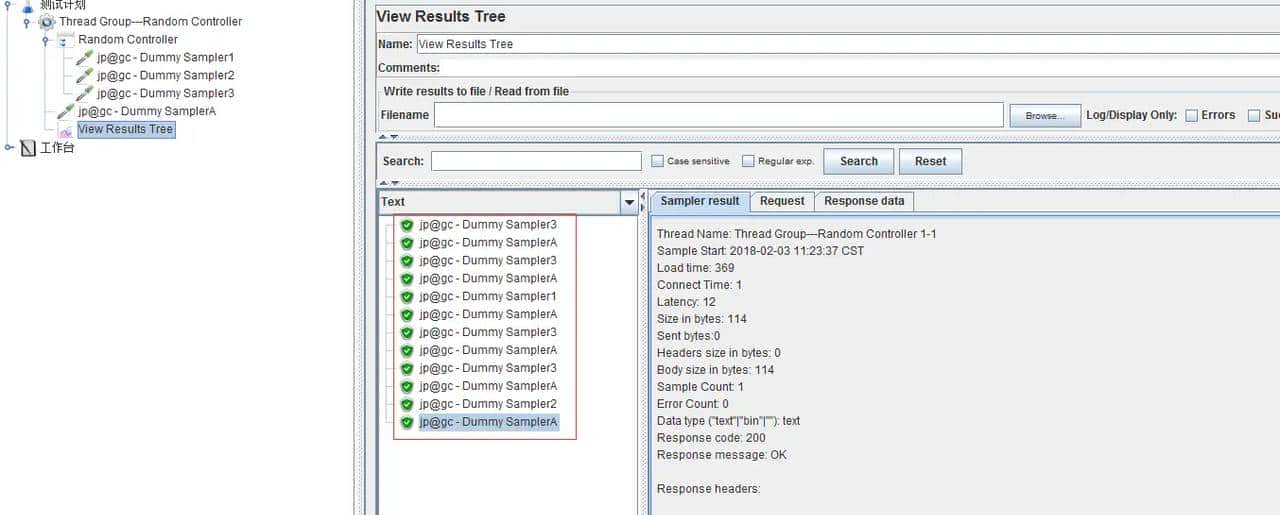 Jmeter（十八）Logic Controllers 之 Random Controller and Random order Controller