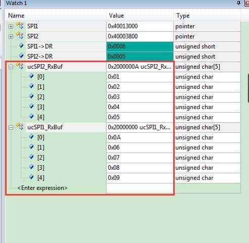 STM32硬件SPI主从通信实例