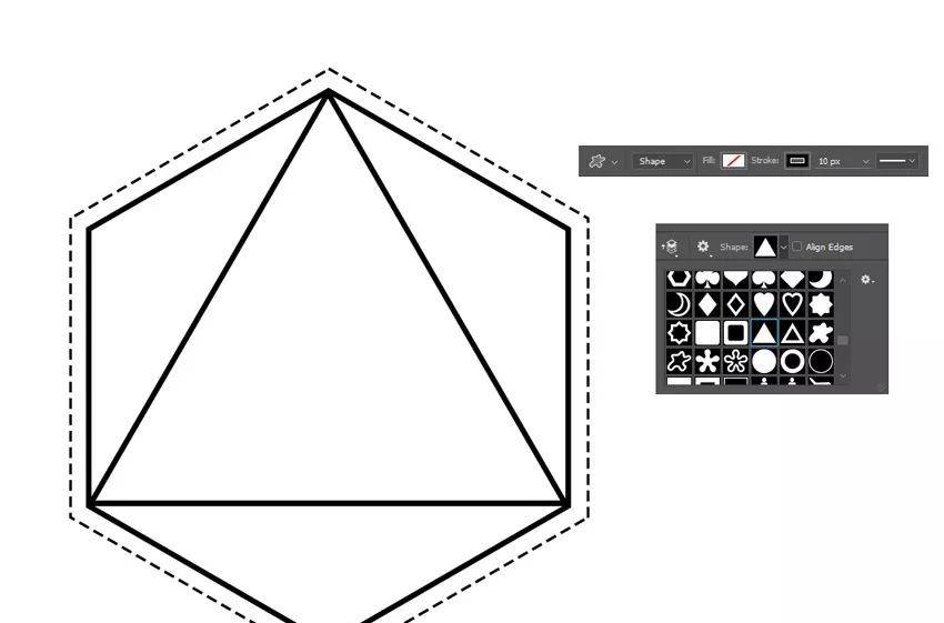 PS软件操作技巧,绘制几何图案