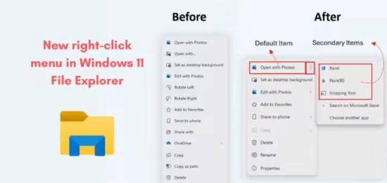 告别冗长列表!微软会给Win11右键菜单更新,智能分组超实用
