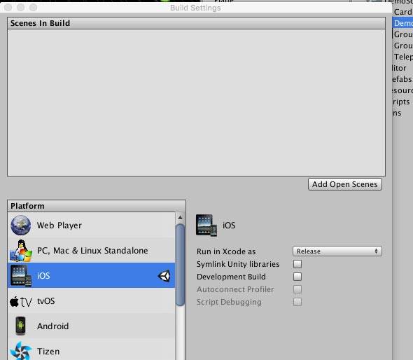 如何用Unity3D打包iOS项目