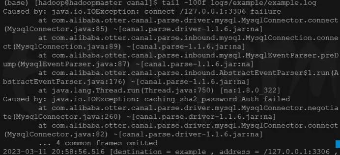 2025-03-11 关于canals在连接mysql和kafka时遇到的问题