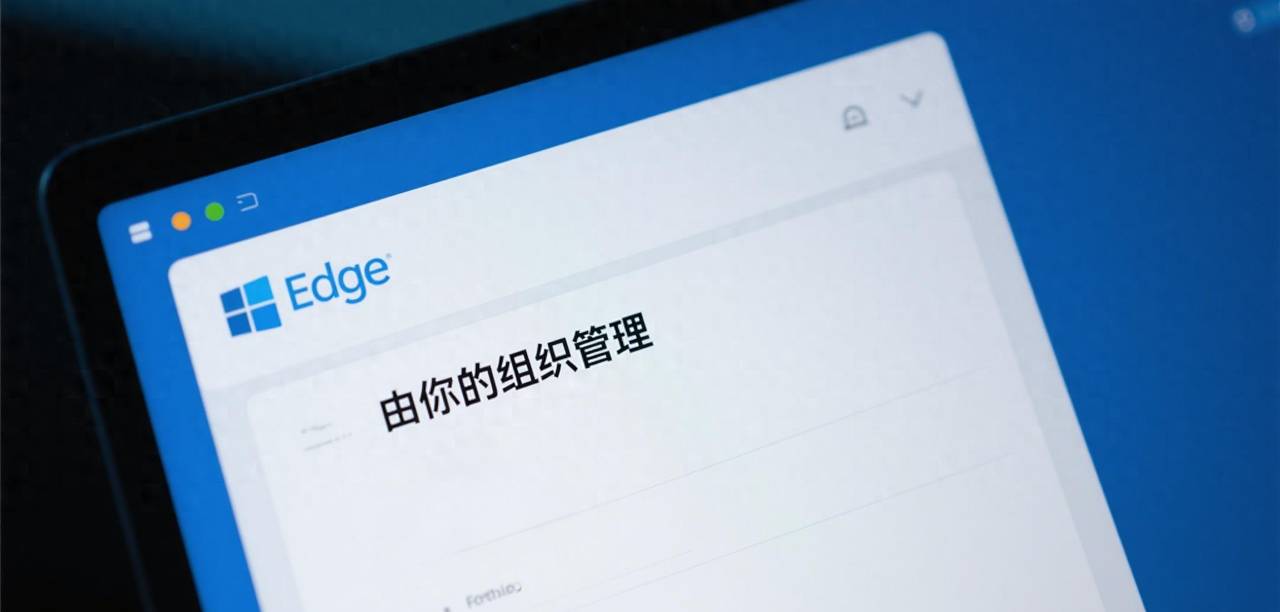 edge 浏览器中如何删除 “由你的组织管理”的选项