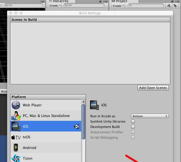 如何用Unity3D打包iOS项目