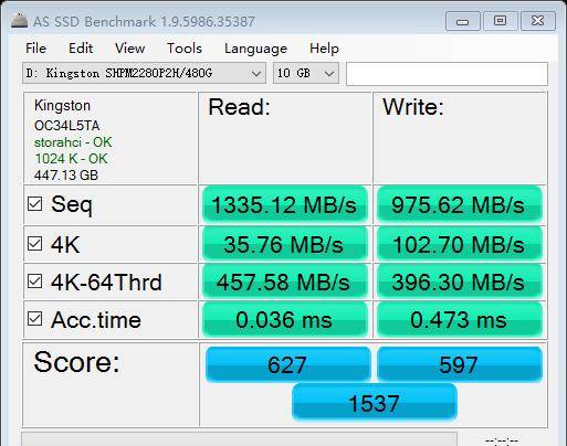 原创轻松干掉M.2 SSD网红——东芝饥饿鲨RD400速评