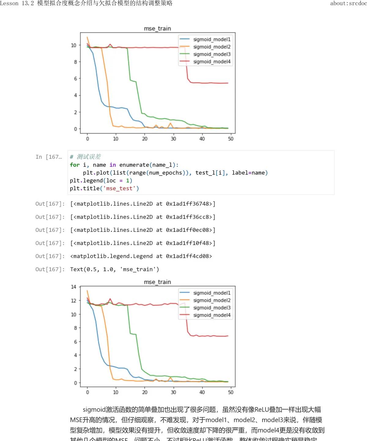 13.2 模型拟合度概念介绍与欠拟合模型的结构调整策略