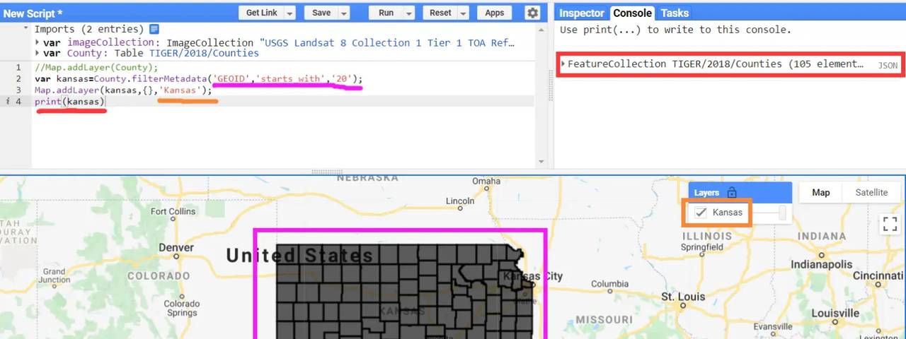 Google Earth Engine谷歌地球引擎GEE矢量数据裁剪栅格影像数据