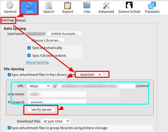 Zotero使用WebDav配置说明
