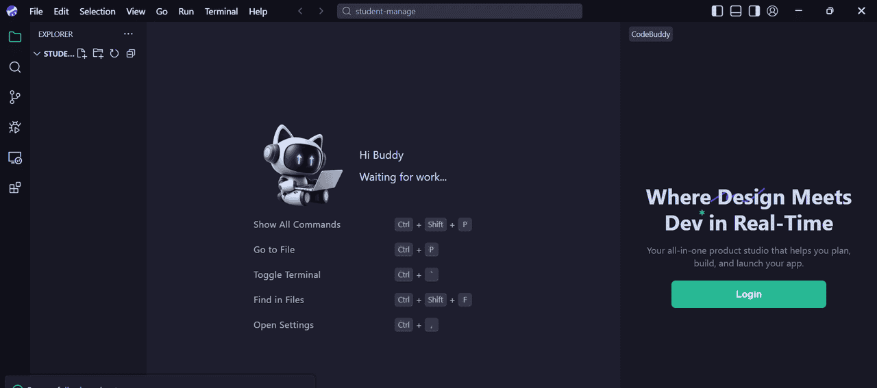 通过bitpie移动APP端代码：CodeBuddy IDE + CloudBase 开发系统