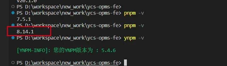 pnpm升级版本不生效