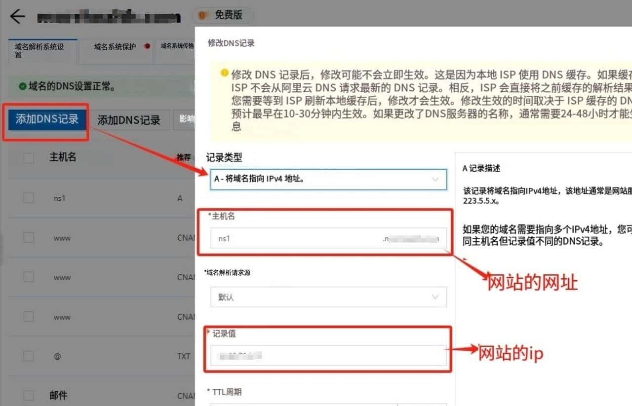 阿里云域名解析流程