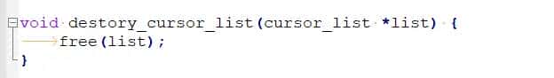c语言实现实现游标链表