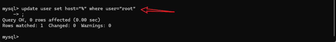 MYSQL开启远程访问权限的方法