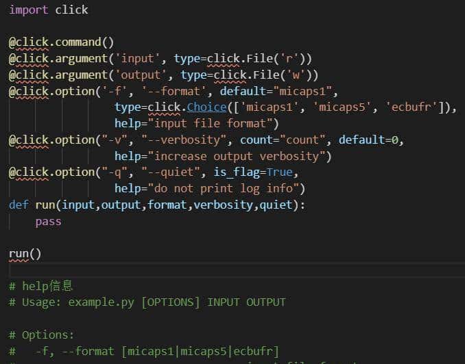 python命令行解析库Click简介