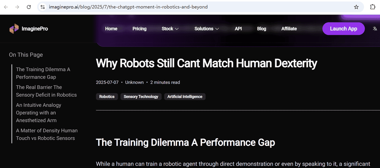 为什么机器人能完成普通人做不了的空翻这种高难度动作,却做不了普通人都能做的稳定的端茶倒水?