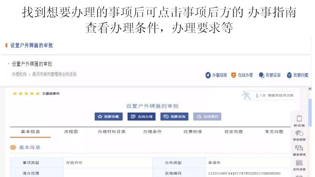 户外宣传、牌匾、临时占挖城市道路审批等可网上申报,具体流程↘