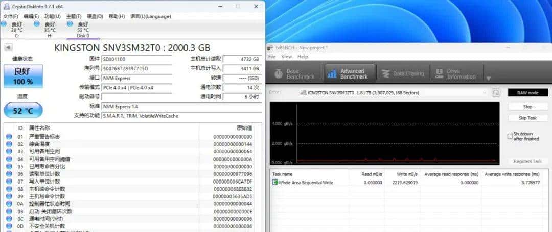 专为游戏掌机打造的扩容利器——金士顿NV3 PCIe 4.0 NVMe M.2 2230固态硬盘2TB测试