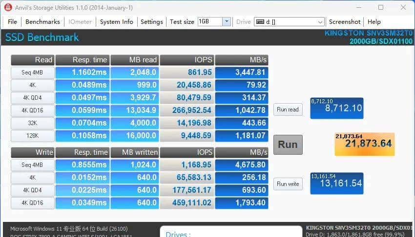 专为游戏掌机打造的扩容利器——金士顿NV3 PCIe 4.0 NVMe M.2 2230固态硬盘2TB测试