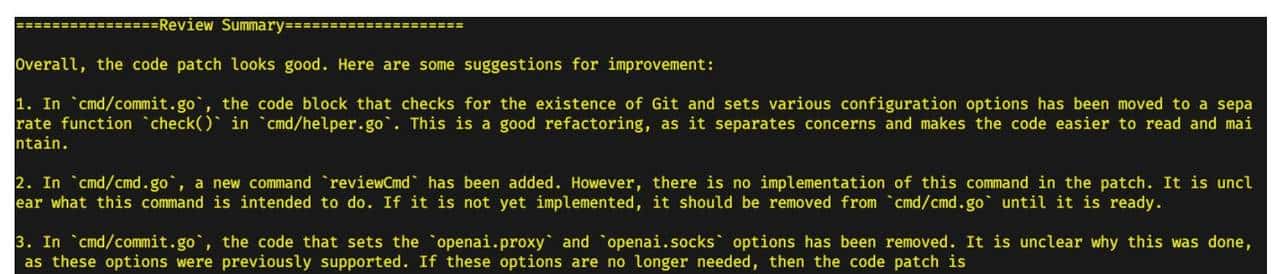 CodeGPT - 协助编写 git commit 信息或进行代码审查的命令行工具