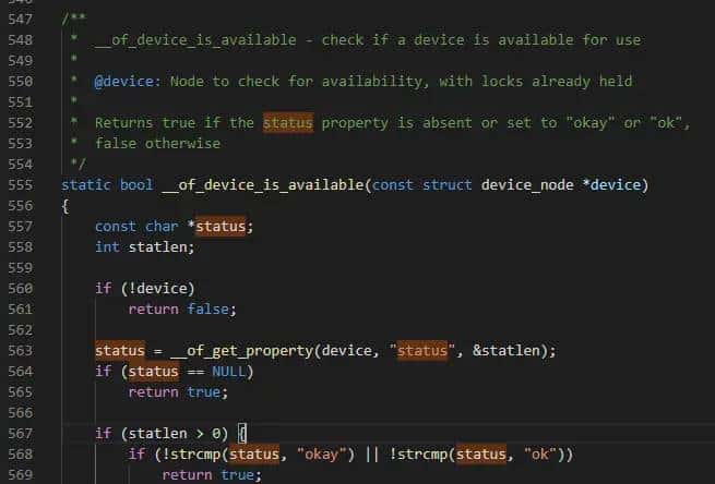 设备树(device tree) status属性