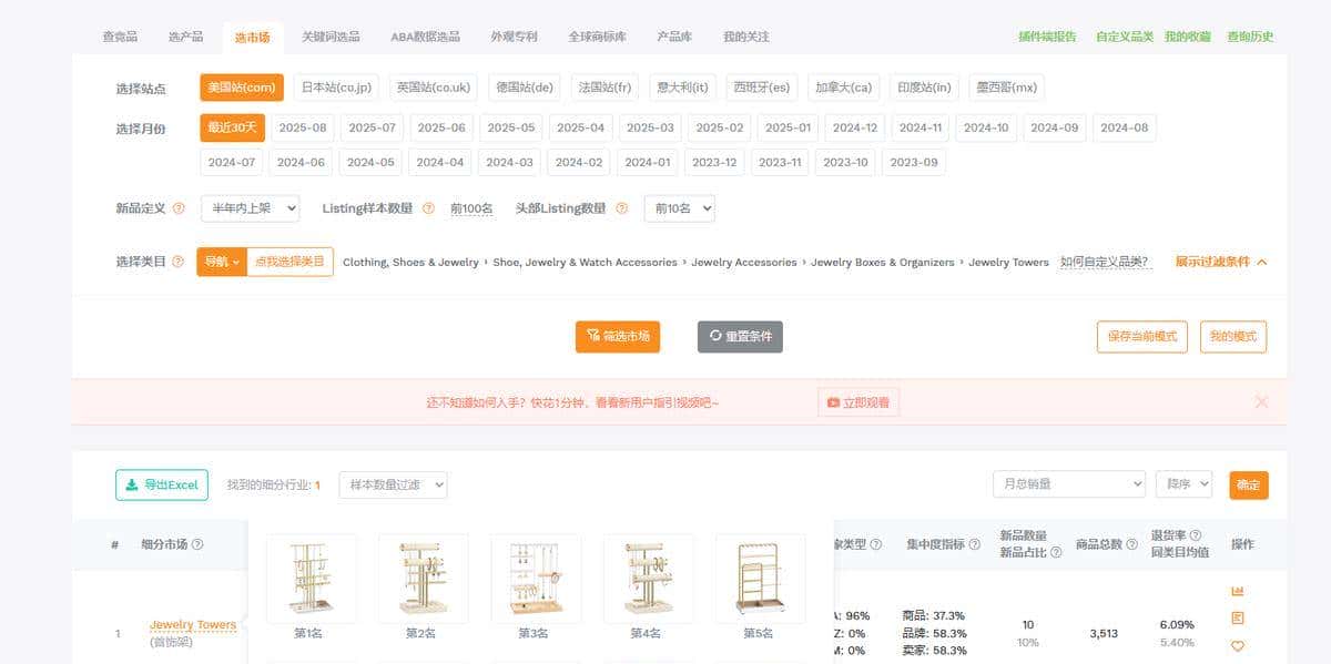 亚马逊选品别瞎蒙!我靠这个首饰架,用好工具才是对