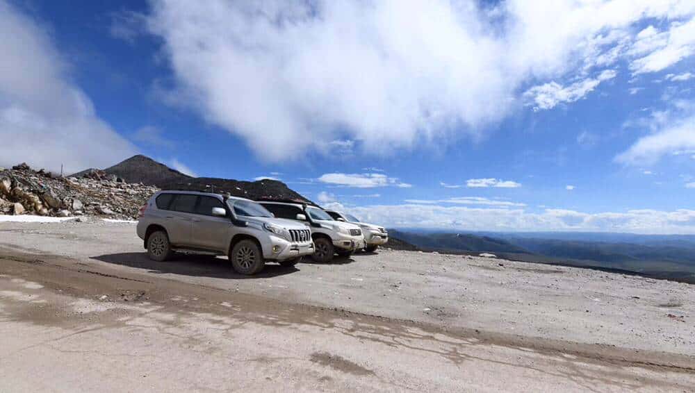 柴油普拉多3000VX,3车4人自驾澜沧江源头,路程艰险