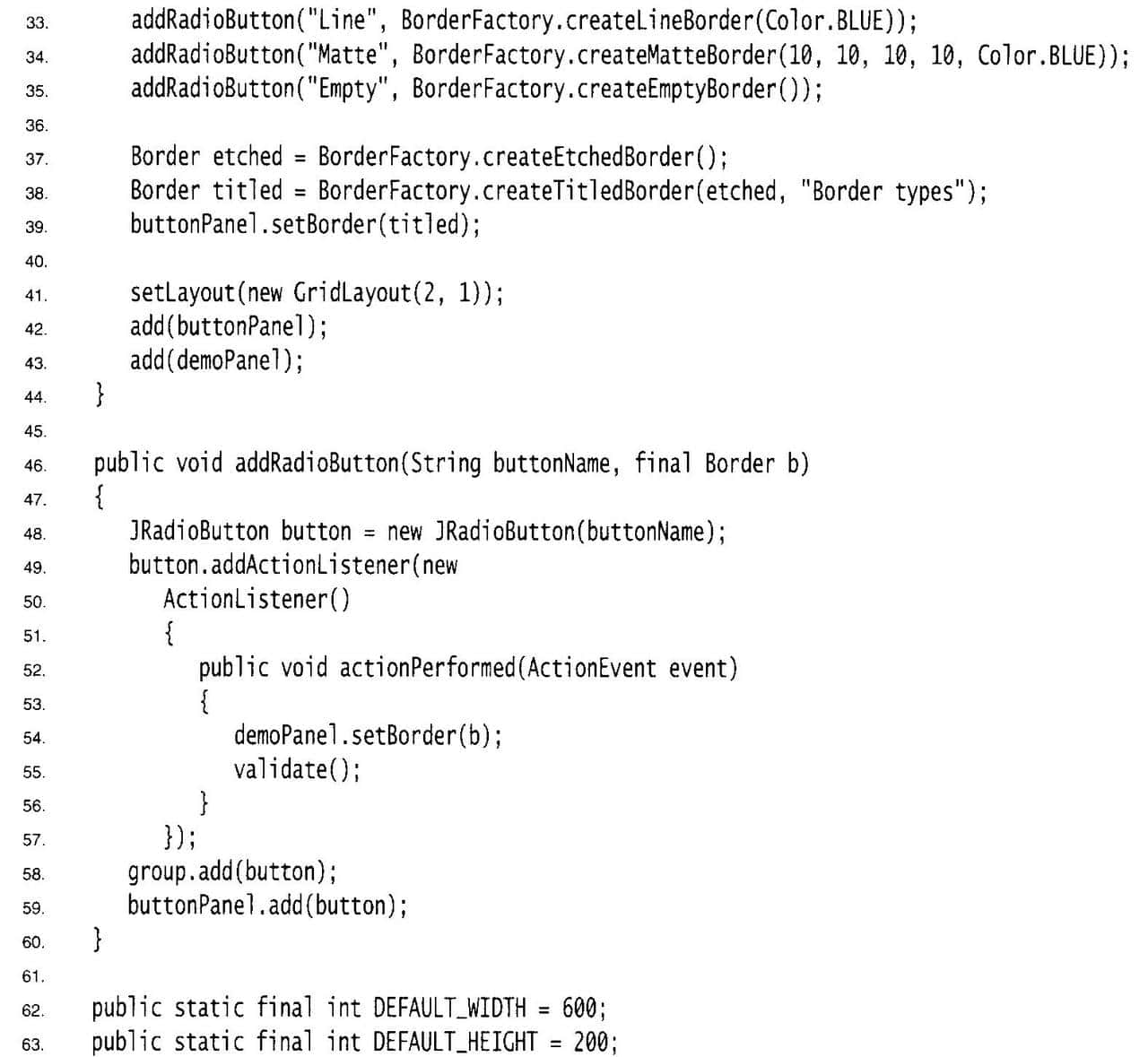 Java Swing用户界面组件：复选框+ 滑块+组合框+边界+单选按钮